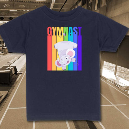 Gymnast rainbow colors with elephant (Toddlers)